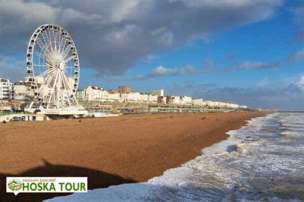 Pláž v Brightonu - zájezdy pro školy do Velké Británie