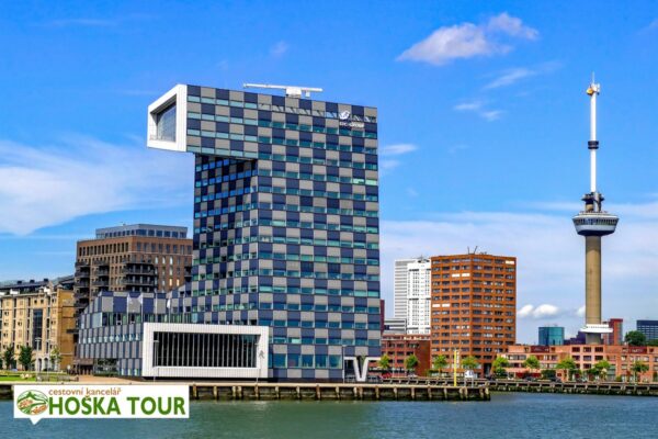 Školní zájezd do města Rotterdam – přístav a věž Euromast